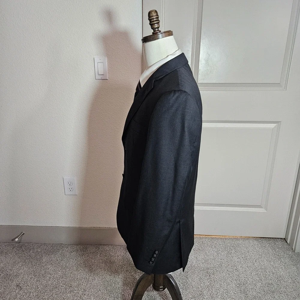 Jhane Barnes Wool Cashmere 42S Suit Blazer Jacket‎ Men Black